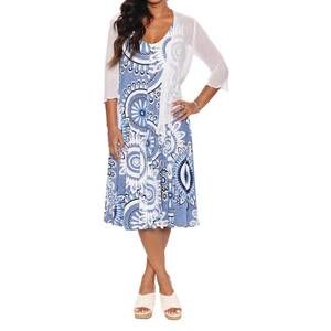 NEW PAPA FASHIONS mesh sweater cardigan in white